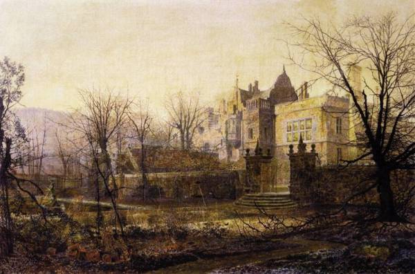 John Atkinson Grimshaw  (1836-1893)~ Knostrop Hall, Early Morning 