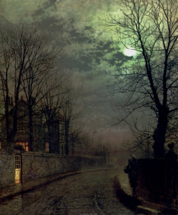 John Atkinson Grimshaw (1836-1893)~A Lane In Headingley, Leeds