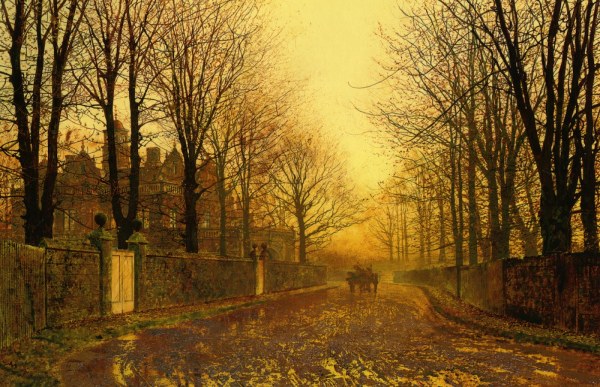 John Atkinson Grimshaw  (1836-1893)~Autumn Evening