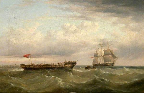 Henry Redmore ( 1820-1887)~Barca "Canton" abandonată