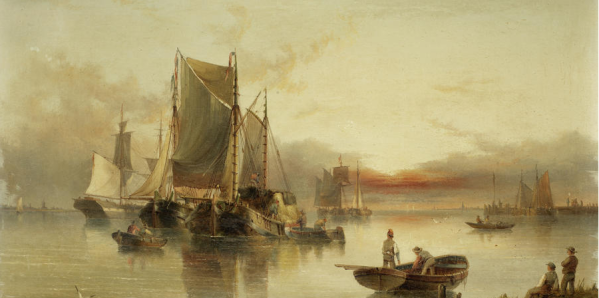 Henry Redmore (1820-1887)~ scenă marină