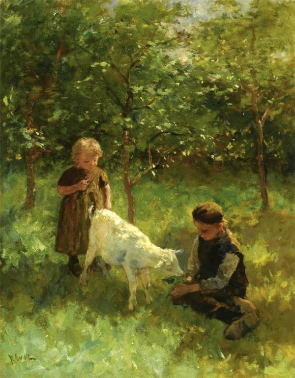 Jacob Simon Hendrik Kever, pictor olandez ( 1854-1922)