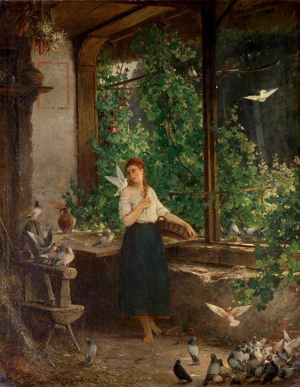 Carl Heinrich Hoff, pictor german ( 1838-1890)