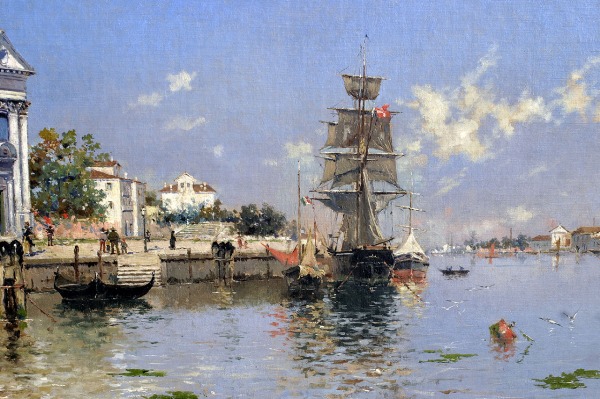 Antón María de Reyna-Manescau, pictor spaniol (1859-1937)– View of the Grand Canal of Venice