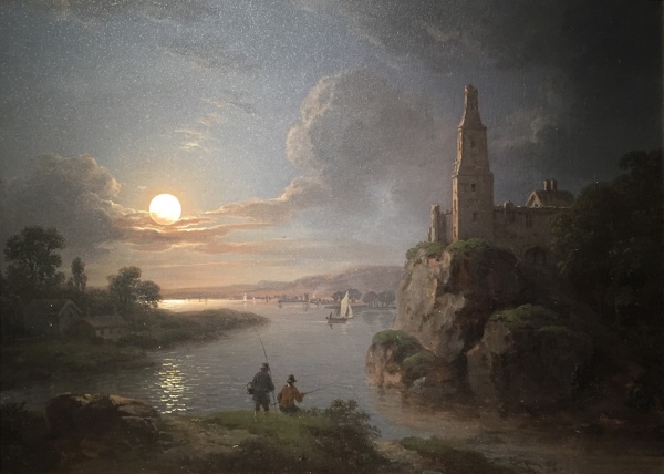 Sebastian Pether, pictor englez (1790-1844) ~ Fishing at moonlight