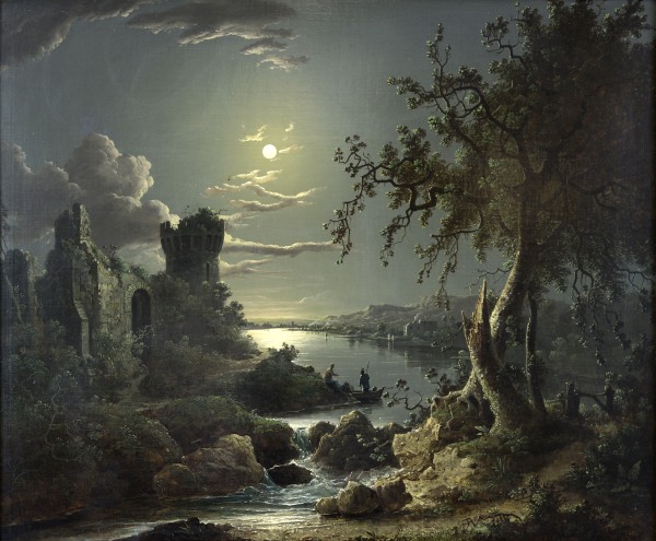 Sebastian Pether, pictor englez (1790-1844) ~ The night fishermen