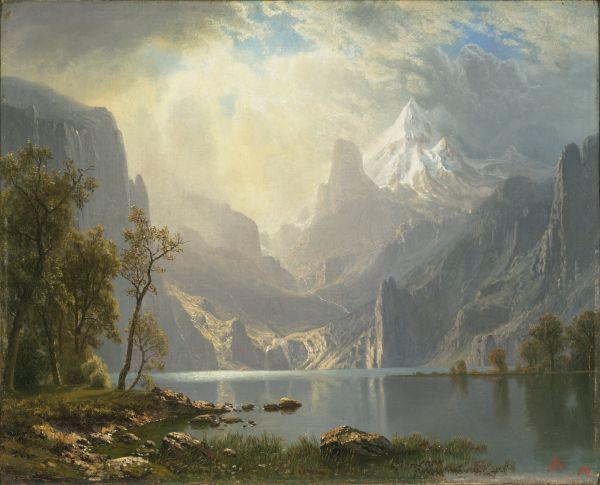 Albert Bierstadt, pictor germano - american (1830 -1902)~ In the Sierras - Lake Tahoe