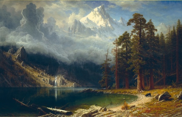 Albert Bierstadt, pictor germano - american (1830 -1902)~ Mount Corcoran