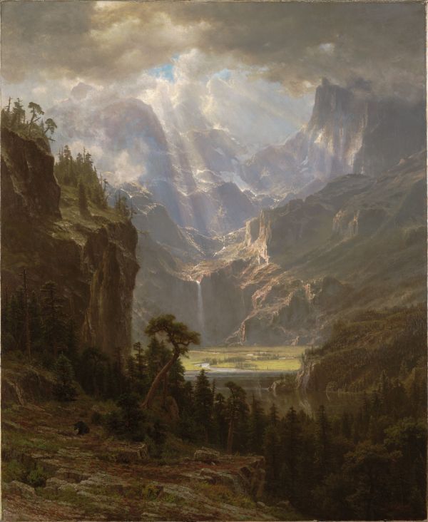 Albert Bierstadt, pictor germano - american (1830 -1902)~ Rocky Mountains Lander's Peak 1863