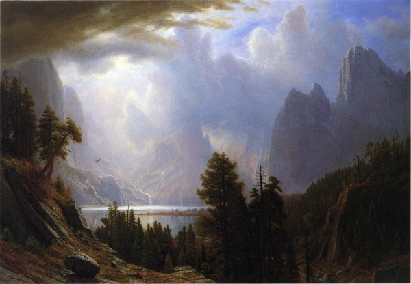 Albert Bierstadt, pictor germano - american (1830 -1902)~ Sierra Nevada Lake