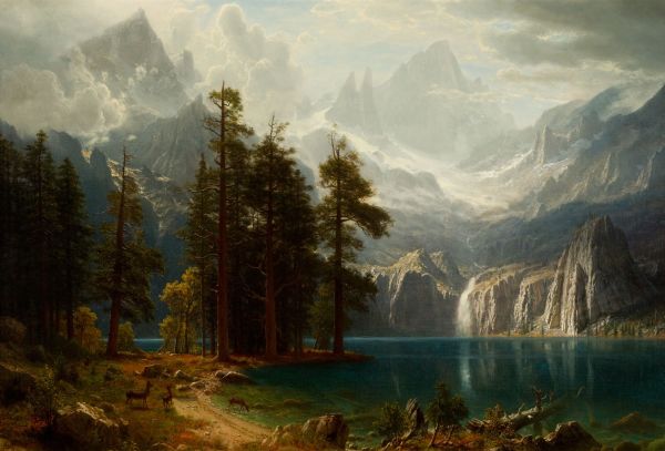 Albert Bierstadt, pictor germano - american (1830 -1902)~ Sierra Nevada