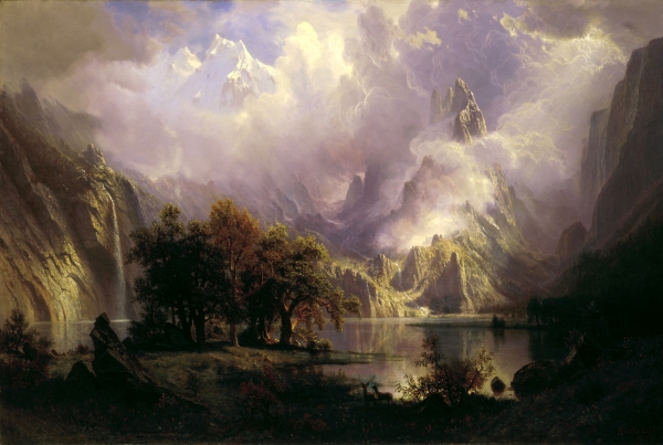 Albert Bierstadt, pictor germano - american (1830 -1902)~Rocky Mountain Landscape