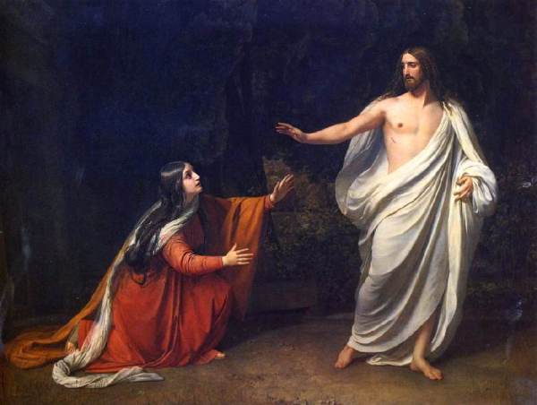 Alexandru Andreyevich Ivanov, pictor rus (1806-1858)~ Isus Hristos cu Maria Magdalena după înviere