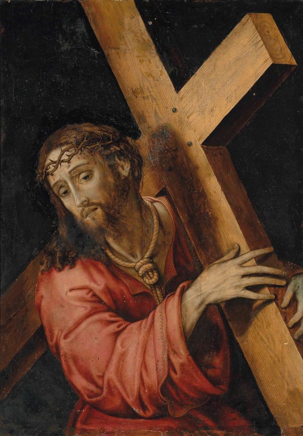 Leonardo Grazia, pictor italian (1502 – 1548) ~ Isus cu crucea